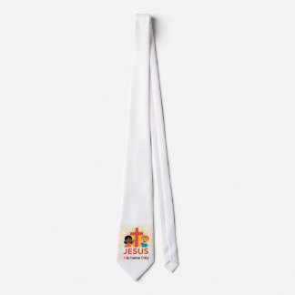 Jesus - Son Nom Seulement Cravate (Blanc) (Nouvell