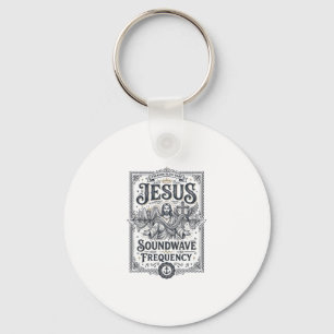 Jesus Soundwave Frequency Jesus Soundwave Frequenc Keychain