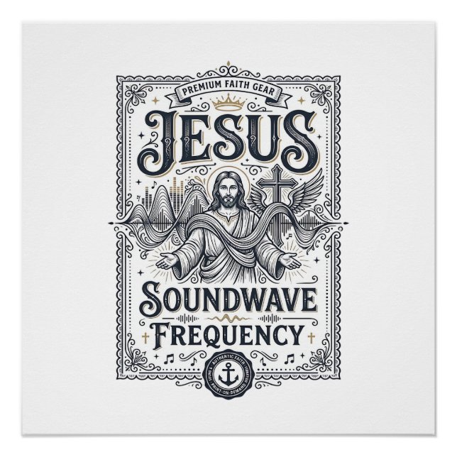 Jesus Soundwave Frequency Jesus Soundwave Frequenc Poster (Front)