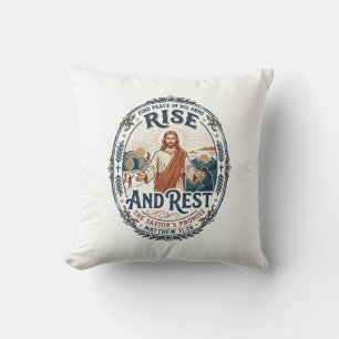 Jesus Sourdough Bread Community Shirt Faith Based Throw Pillow