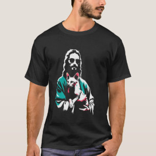 Jesus Sphynx Cat - Funny Christian Religious Sphyn T-Shirt