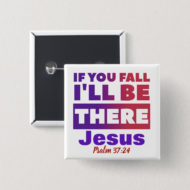Jesus  - Square Button (Front & Back)