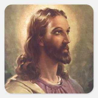 Jesus Square Sticker