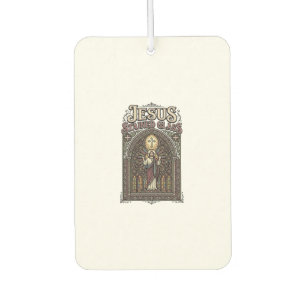 Jesus Stained Glass Jesus Stained Glass Cathedral Air Freshener
