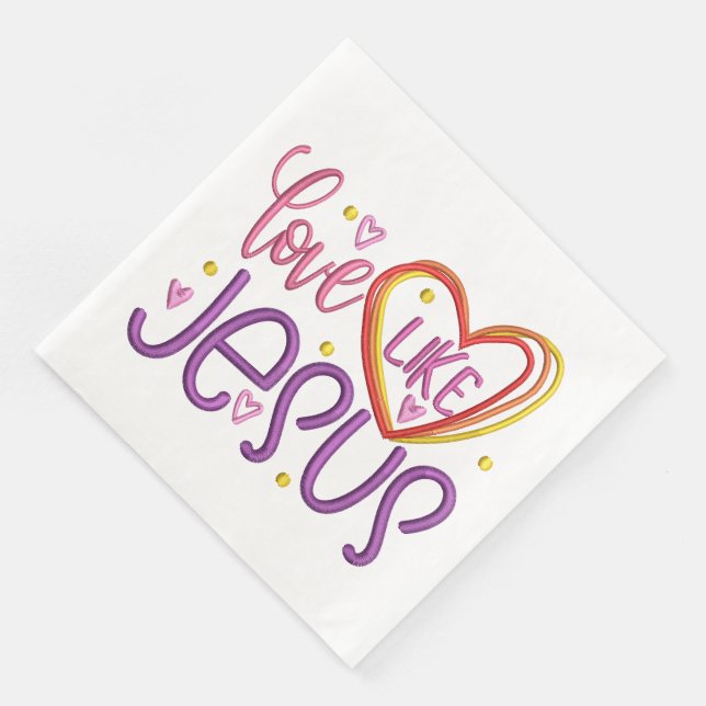 Jesus- Standard Cocktail Napkins (Corner)