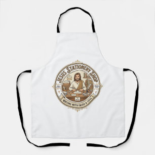 Jesus Stationery Shop Jesus Stationery Shop Christ Apron