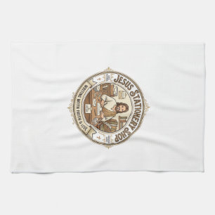 Jesus Stationery Shop Jesus Stationery Shop Christ Kitchen Towel