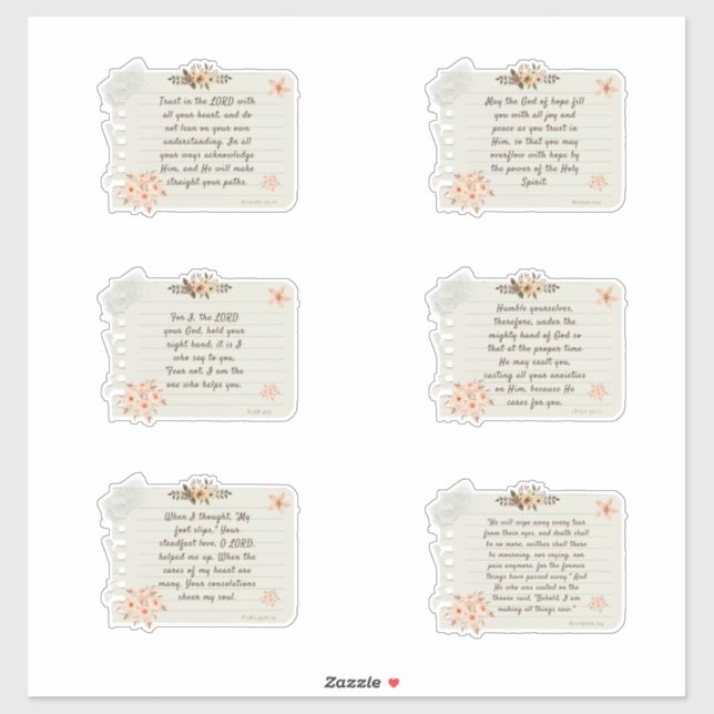 Jesus Sticker, Bible Verse, Sticker, Quote Sticker (Sheet)