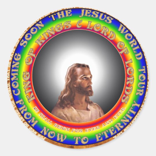 Jesus Sticker. Classic Round Sticker