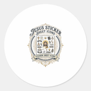 Jesus Sticker Sheet Icons Jesus Sticker Sheet Icon