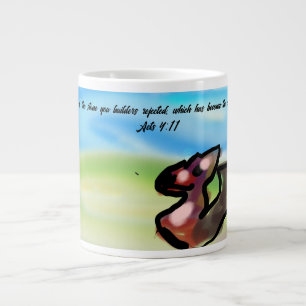 jesus stone  large coffee mug