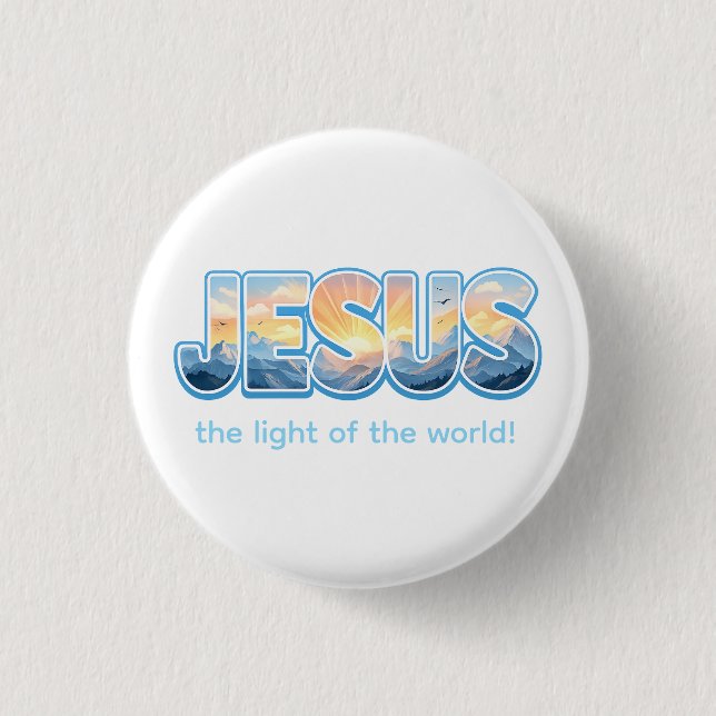 Jesus Sunrise 1 Inch Round Button (Front)