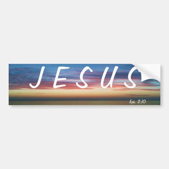 JESUS SUNRISE BUMPER STICKER (Front)