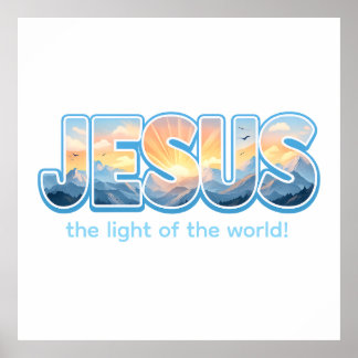 Jesus Sunrise Poster