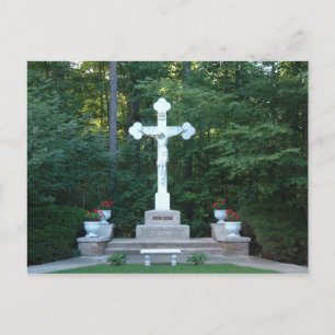 Jésus sur la carte postale croisée