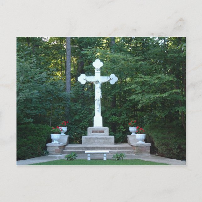 Jésus sur la carte postale croisée (Devant)