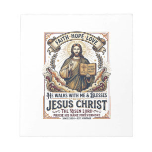 Jesus Surfing T-Shirt Inspirational Faith Notepad