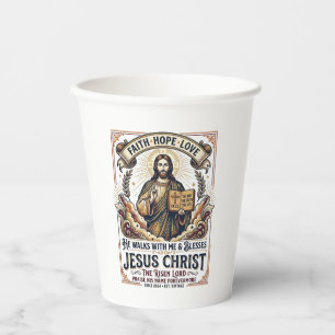 Jesus Surfing T-Shirt Inspirational Faith Paper Cups