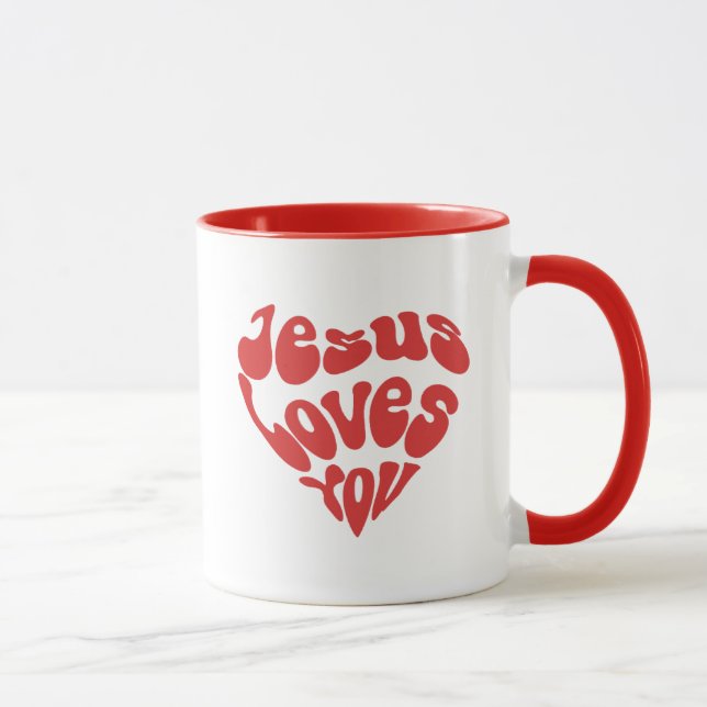 Jésus t'aime Mug (Droite)