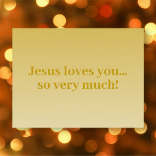 Jésus t'aime tellement ! carte postale