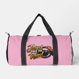 Jesus take the wheel duffle bag