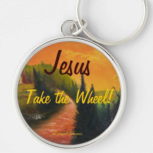 Jesus Take the Wheel Keychain (Front)