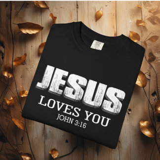 Jesús Te Ama La Biblia Motivacional T-Shirt