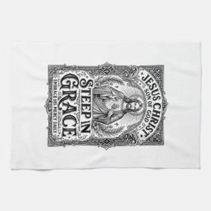 Jesus Tea Lover Graphic Tee Christian Kitchen Towel