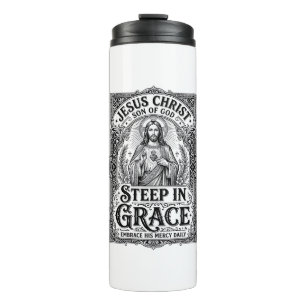 Jesus Tea Lover Graphic Tee Christian Thermal Tumbler
