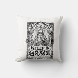 Jesus Tea Lover Graphic Tee Christian Throw Pillow