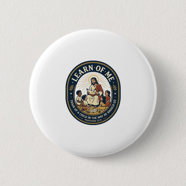 Jesus Teacher Assistant School Support Staff T-Shi 2 Inch Round Button (Front)
