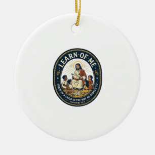 Jesus Teacher Assistant School Support Staff T-Shi Ceramic Ornament