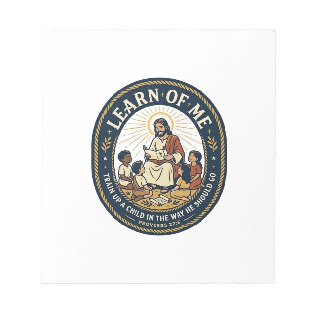 Jesus Teacher Assistant School Support Staff T-Shi Notepad (Front)