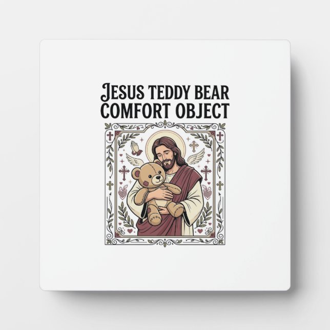 Jesus Teddy Bear Comfort Object Jesus Teddy Bear C Plaque (Front)