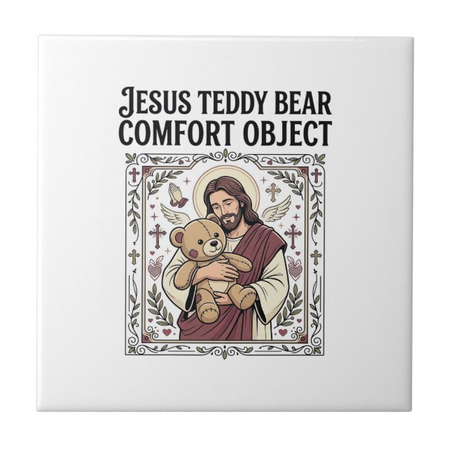 Jesus Teddy Bear Comfort Object Jesus Teddy Bear C Tile (Front)