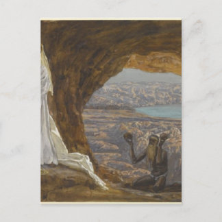 Jesus Tempted in Wilderness Postcard