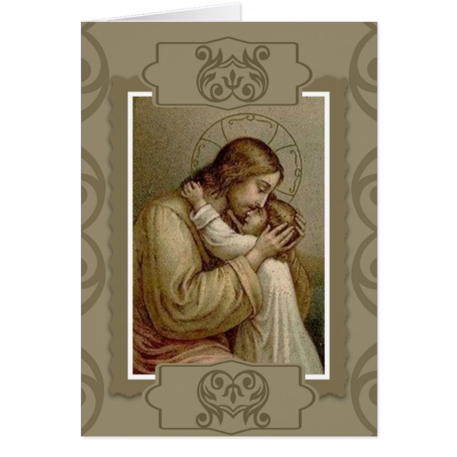 Jésus tenant une petite fille (Devant)