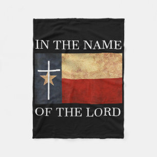 Jesus Texas Christian  Fleece Blanket