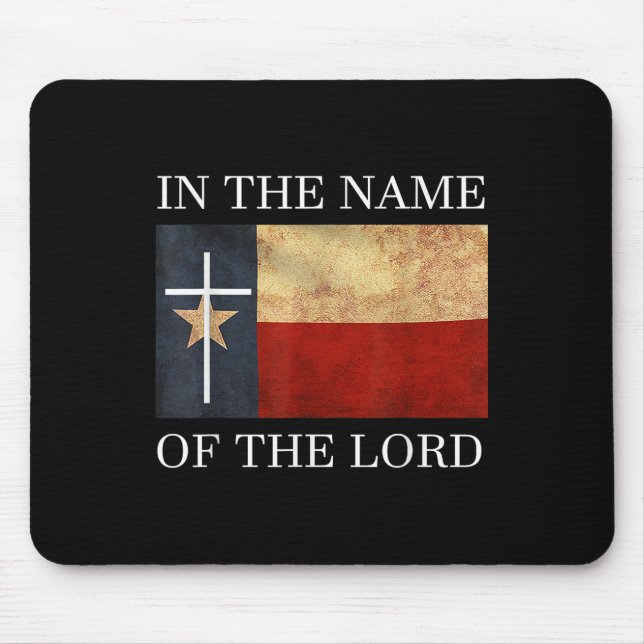 Jesus Texas Christian  Mouse Pad (Front)