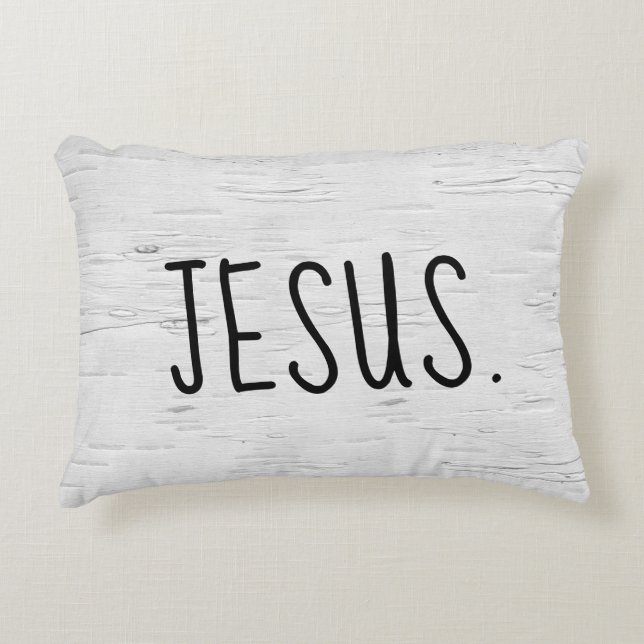 JESUS Texte Sur Le Coussin D'Accentuation De L'Arb (Devant)