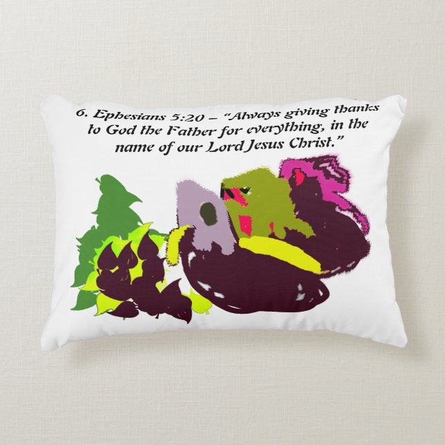 Jesus thanks  accent pillow (Front)
