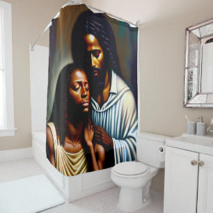 Jesus the Comforter Shower Curtain
