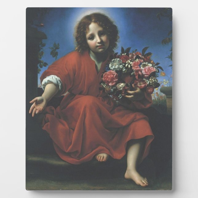 JESUS THE FLOWER CHILD PLAQUE (Front)