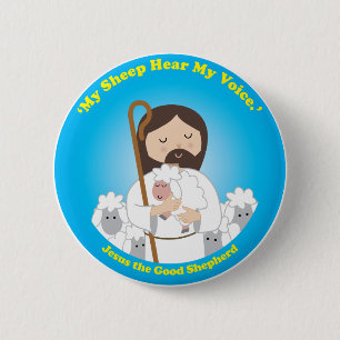 Jesus the Good Shepherd 2 Inch Round Button