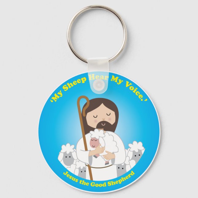 Jesus the Good Shepherd Keychain (Front)