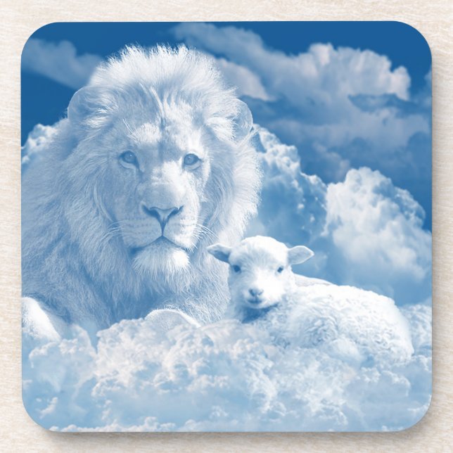 JESUS THE LAMB AND JESUS THE LION COASTER (Front)