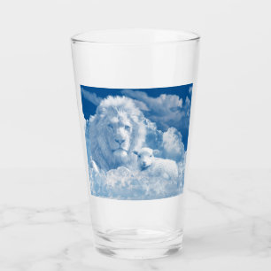JESUS THE LAMB AND JESUS THE LION GLASS