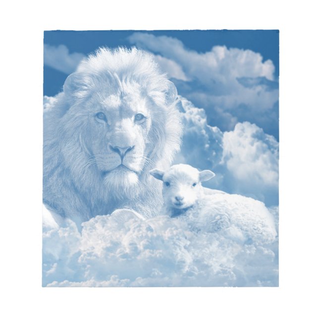 JESUS THE LAMB AND JESUS THE LION NOTEPAD (Front)