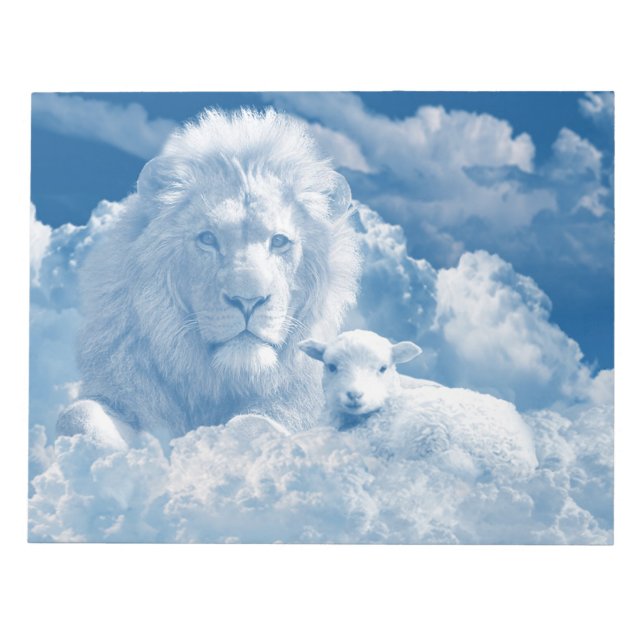 JESUS THE LAMB AND JESUS THE LION NOTEPAD (Front)