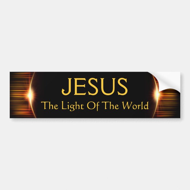 Jesus, The Light of the World Bumper Sticker (Front)